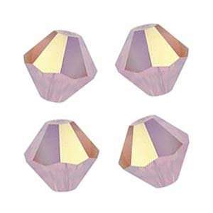  Swarovski Crystal #5301 6mm Bicone Beads Rose Water Opal 