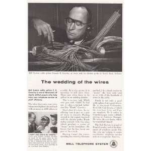 Print Ad 1958 Bell Telephone Cable Splicer Bell Telephone  