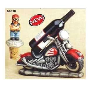  Motorcycle Wine Holder with Stopper