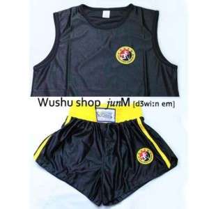 Hyem]Wushu KungFu Sanda uniforms trunk BLACK S~3XLsize  