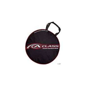  A Class   Wheelset Bag, Black/Gray, Holds One Pair, Front 