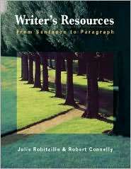 Writers Resources From Sentence to Paragraph (with Writers 
