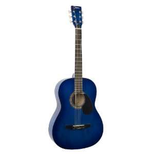  Johnson JG 100 BL Student Acoustic Guitar, Blueburst 