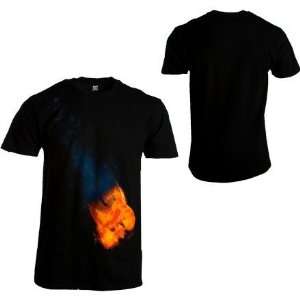  DC Burnin Up T Shirt   Short Sleeve   Mens Black, XL 