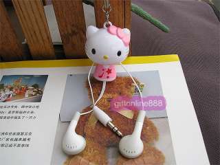 Hello Kitty Stereo Retractable  MP4 PC Earphone E13  