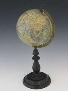 LATE 19C VICTORIAN WORLD 4 GLOBE ON STAND IMMACULATE CONDITION JL&Co 