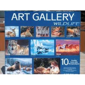  10 Art Gallery Wildlife Puzzles Toys & Games