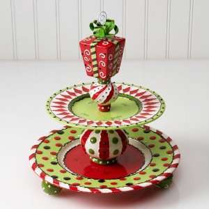  Just Too Cute 2 Tiered Holiday Platter