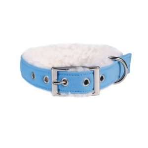  Bonded Sherpa Dog Collar 11 14 Sky Blue