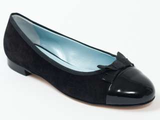 New 2011 Miu Miu by Prada Black Flats Size 37 US 7  
