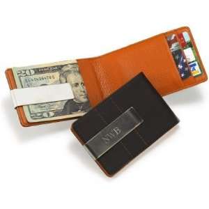   Credit Card Wallet Engraved Metal Money Clip Holder Combo   Executive