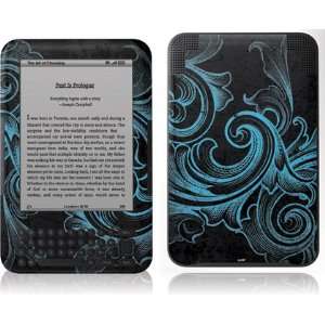  Blue Flourish skin for  Kindle 3  Players 