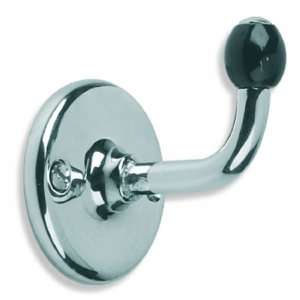   BK4512AG Single Robe Hook With Black Ceramic Acorn   A