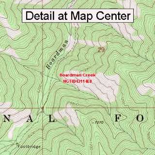   Topographic Quadrangle Map   Boardman Creek, Idaho (Folded/Waterproof