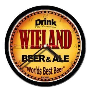  WIELAND beer and ale cerveza wall clock 