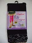 New Girls Footless Tights/Leggings With Lace 7 10 #3801