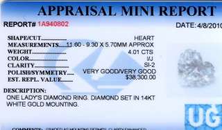 04 CARAT HEART SHAPE DIAMOND ENGAGEMENT RING  