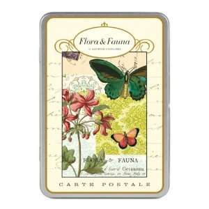  Cavallini Flora & Fauna Carte Postale, 18 Postcards per 