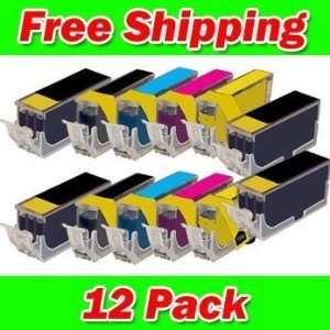  PGI225 & CLI226 Compatible Set of 12 Ink Cartridges 4 Black PGI225 