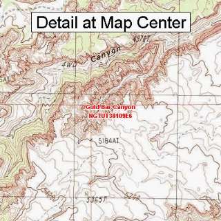   Map   Gold Bar Canyon, Utah (Folded/Waterproof)