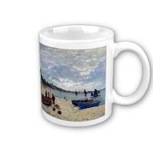  The Beach at Sainte Adresse By Claude Monet Coffee Cup 