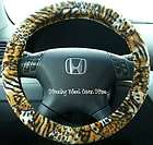 Car Steering Wheel Cover Soft Cheetah Animal Print NEW
