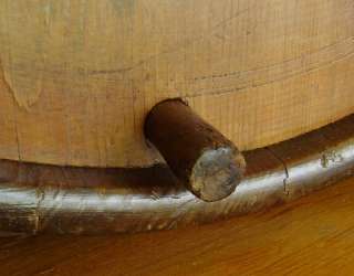 Antique BUTTER CHURN c.1880 Wooden Staves Large Barrel Cylinder & Hand 