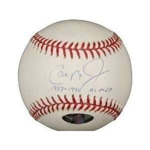   83 91 AL MVP Inscription   Autographed Baseballs
