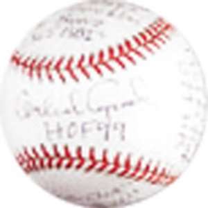 Orlando Cepeda Autographed StatBall Baseball with 15 Inscriptions 