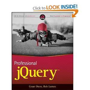  Professional jQuery [Paperback] Cesar Otero Books