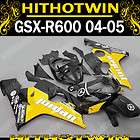 Yellow Jordan Black Aftermarket Fairings Set For GSX R6