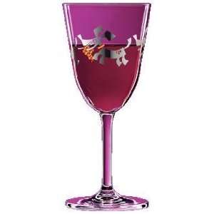 Red Wine Glass, Wine, Dog, Silver Embossed, Elegant, Designer Red Wine 