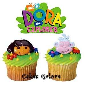 Dora the Explorer Boots Cake Cupcake Ring Decoration Toppers Party 12 