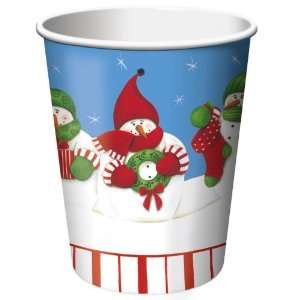  Candy Cane Snowman 9 oz. Paper Cups Health & Personal 