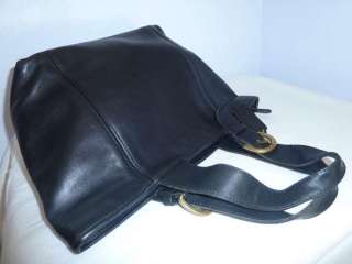 Authentic Vintage Coach Classic Black Leather Tote Bag 4133  
