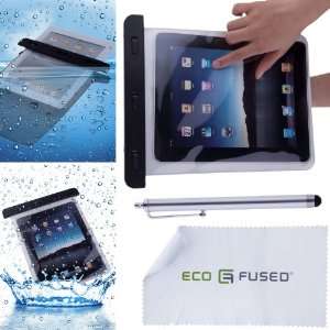  3 piece iPad 2 Accessory Bundle / Waterproof White iPad 