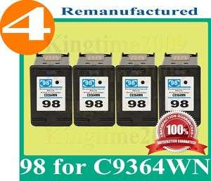 PK 98 Ink Used for HP 6310 5160 4150 C9364WN Black  