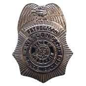 WISCONSIN STATE PATROL POLICE OFFICER LAPEL BADGE PIN  