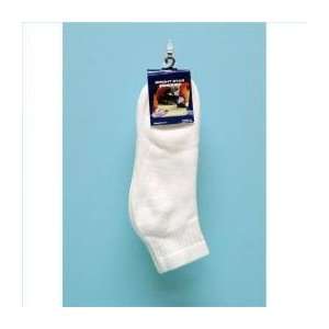  Mens White Ankle Sport Socks Size 9 11   Case Pack 12 