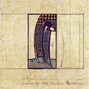 Design For Curtains For The Hall Windows by Charles rennie Mackintosh 
