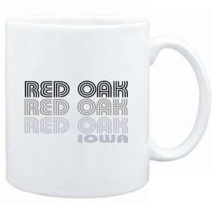  Mug White  Red Oak State  Usa Cities