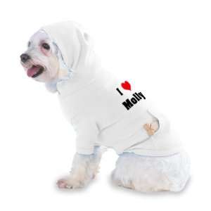  I Love/Heart Molly Hooded (Hoody) T Shirt with pocket for 