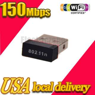 Mini 150M USB WiFi Wireless N LAN Network Adapter n/g/b  