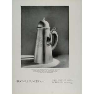  1954 Ad John Chartier 1703 Queen Anne Silver Coffeepot 