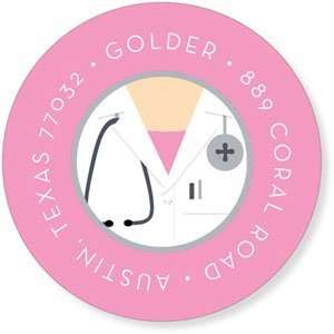   Collections   Address Labels (Dr. White Coat Female)