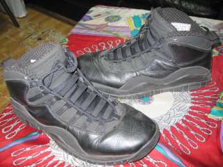 AUTHENTIC Nike Air Jordan Retro 10 X (2005) Black / White   Mens SZ 8 