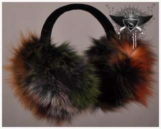 SH837 Winter Warmers Random Color Rabbit Fur Ear Muffs  
