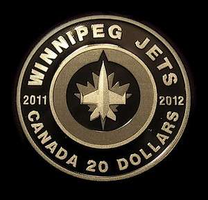 2011 WINNIPEG JETS COIN $20 PURE 9999 SILVER VERY COLLECTIBLE RCM GET 