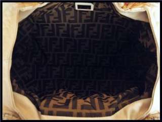   FENDI Ivory Cream White leather beaded Large Spy Bag Hobo NWT RP$4,970