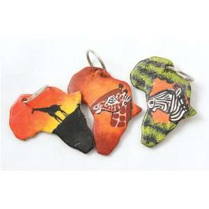  Leather African Safari Key Chain 